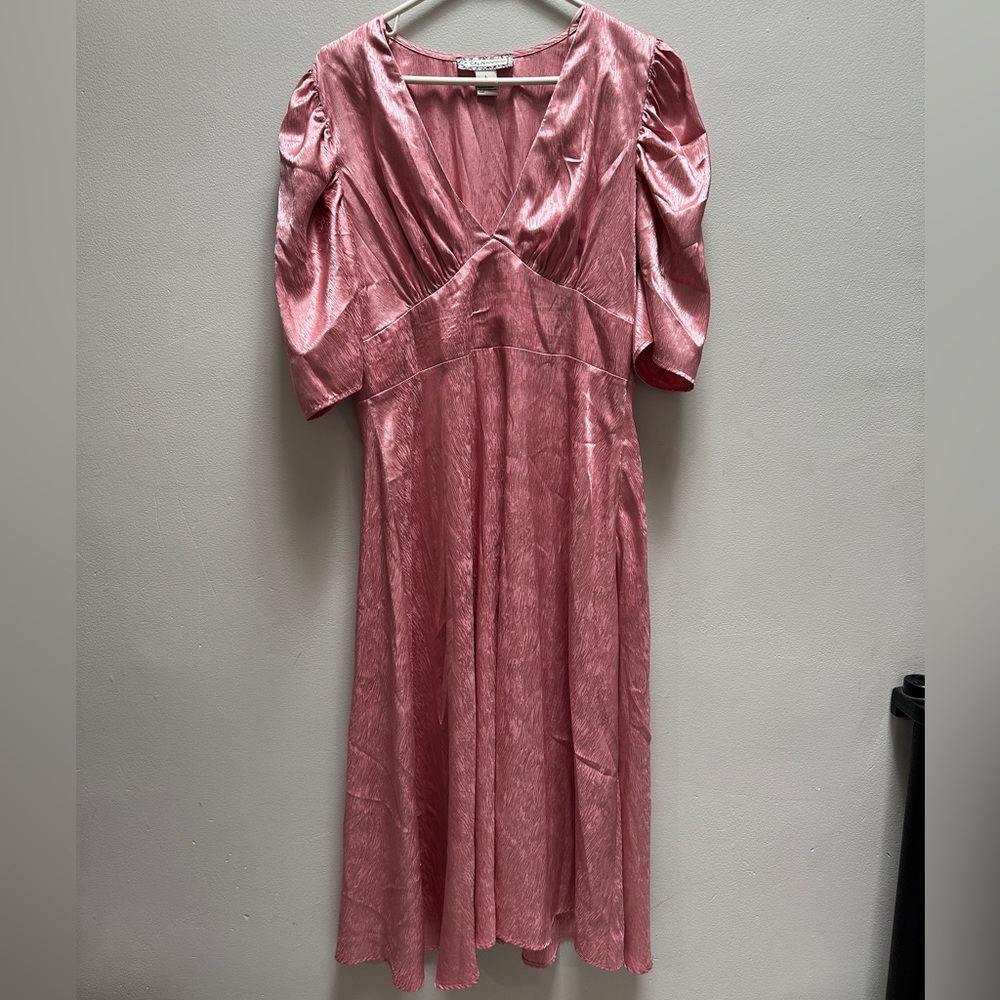 Vintage Inspired Pink Dress from A. Calvin by Flying Tomato (Sz L)